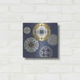 thumbnail image 3 of Luxe Metal Art 'Mediterranean Blue III' by Veronique Charron, Metal Wall Art, 12"x12", 3 of 7