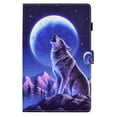 thumbnail image 4 of Allytech Case for Lenovo Tab M10 Plus TB-X606F / TB-X606X 10.3 Inch FHD (2020 2nd Gen), Slim Fit PU Leather Auto Sleep Wake Kickstand Protective Shockproof Case Cover for Girls Women - Wolf, 4 of 7