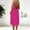 Hot Pink, variant on Women Solid Midi Dress V Neck Sleeveless Open Back Loose Loungewear Summer Casual Wear