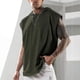 thumbnail image 2 of Top Abrigo Hombres de Moda de Color Sólido sin Mangas con Capucha, Versátil Fitness Ocio Nylon Spandex, 2 of 3