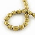thumbnail image 2 of Electroplated Non-magnetic Hematite Beads Strands Head Golden Plated 10x9x7mm Hole: 1mm 40pcs/strand 15.7 inch, 2 of 2