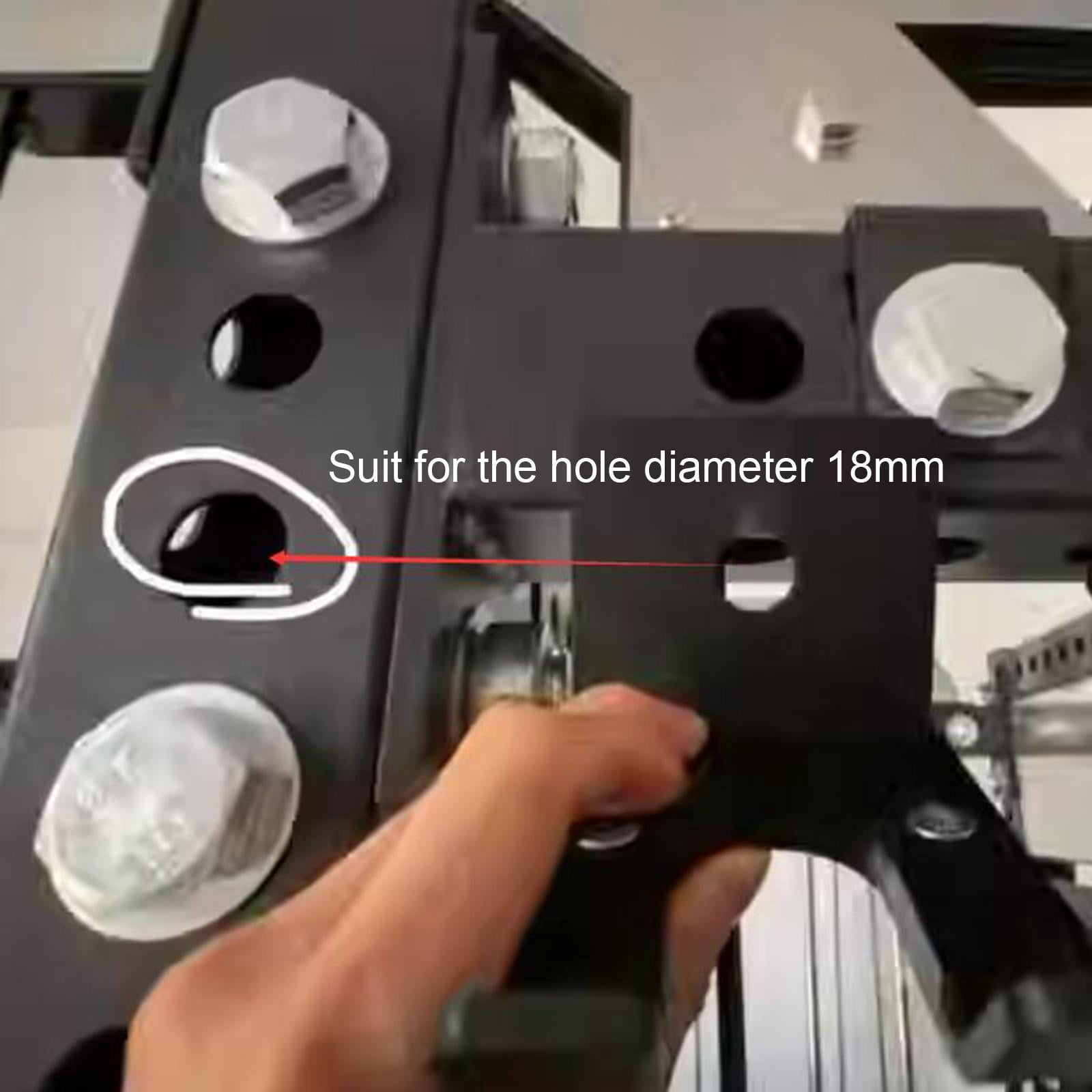 DimyFew Barbell Holder for Squat Rack Heavy Duty for 18mm Hole Bar Hanger Black