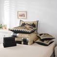 thumbnail image 6 of Catabedysis Vintage Plaid Camping 7-Piece Twin Bedding,Camper Silhouette Print Bedding Comforter Set For Boys,Multicolor,Black Reversible, 6 of 7