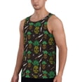 thumbnail image 2 of Gaeub Pineapples Men's Athletic Tank Top, Workout Sleeveless Shirts, Running Tank Tops for Gym, Running, Training - Small, 2 of 9