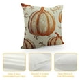 thumbnail image 4 of YINGXI Fall Pillow Covers Burnt Orange Pumpkin Autumn Themed Harvest Print Decorative Throw Pillows Outdoor PillowCase Farmhouse Linen Cushion Case Decor for Sofa Couch Bed 18x18in, 4 of 5