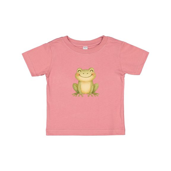 Inktastic Happy Green Frog Boys or Girls Baby T-Shirt