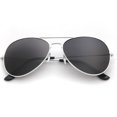 thumbnail image 1 of Qarigey Gafas de sol Novedad de alto rango Diferentes vibrantes Resistentes Ligeras Mano de obra fina Diseño único Gafas redondas Lentes plata + negro Qarigey AP008819-01, 1 of 6