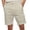 #0363-Khaki, variant on Solid Twill Cuffed Chino Shorts Button Waist Straight Fit Five Inch Casual Bottoms For Outdoor Daily Wearing Dark Gray S Gift