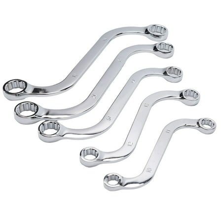 

5 Pieces S-Type Wrench Set Double Wrench 12-Point Anti-rust for DIY Tool