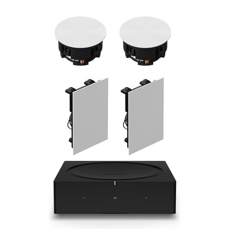 Sonos In Ceiling Speaker Pair With Sonos In Wall Speaker Pair And