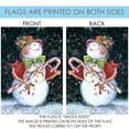 thumbnail image 5 of Toland Home Garden Snowcane Snowman Winter Flag Double Sided 12x18 Inch, 5 of 5