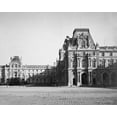 thumbnail image 2 of Le Gray, Gustave 14x12 Black Ornate Wood Framed with Double Matting Museum Art Print Titled - Paris, 1859 - Mollien Pavilion, the Louvre, 2 of 4