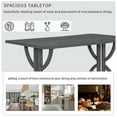 thumbnail image 2 of Bellemave 6 Piece Kitchen Dining Table Set, Rectangular Table with 4 Upholstered Chairs and a Bench, Wood Dining Room Table Set for 6 People, Living Room Furniture（Gray Wash）, 2 of 9