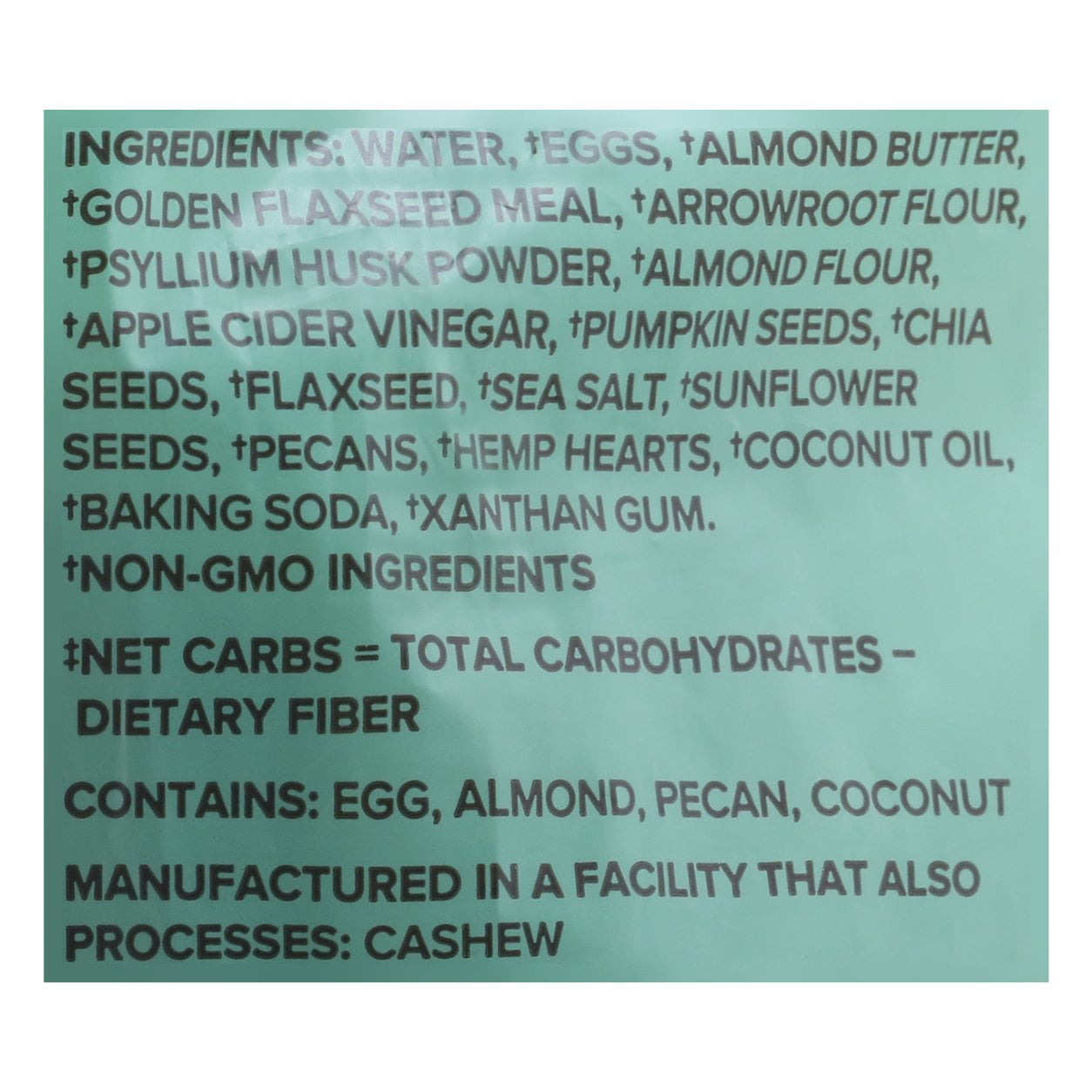 Base Culture Gluten Free 7 Nut and Seed Bread, 16 Ounce -- 6 per Case.