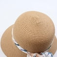 thumbnail image 5 of UJNDER Straw Sun Hat for Women Foldable Floppy Wide Brim Summer Beach Hat with Bow UPF 50+ Lightweight Outdoor Travel Holiday Accessory Khaki, 5 of 6
