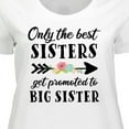 thumbnail image 4 of Inktastic Only the Best Sisters Get Promoted to Big Sister Women's Plus Size T-Shirt, 4 of 5