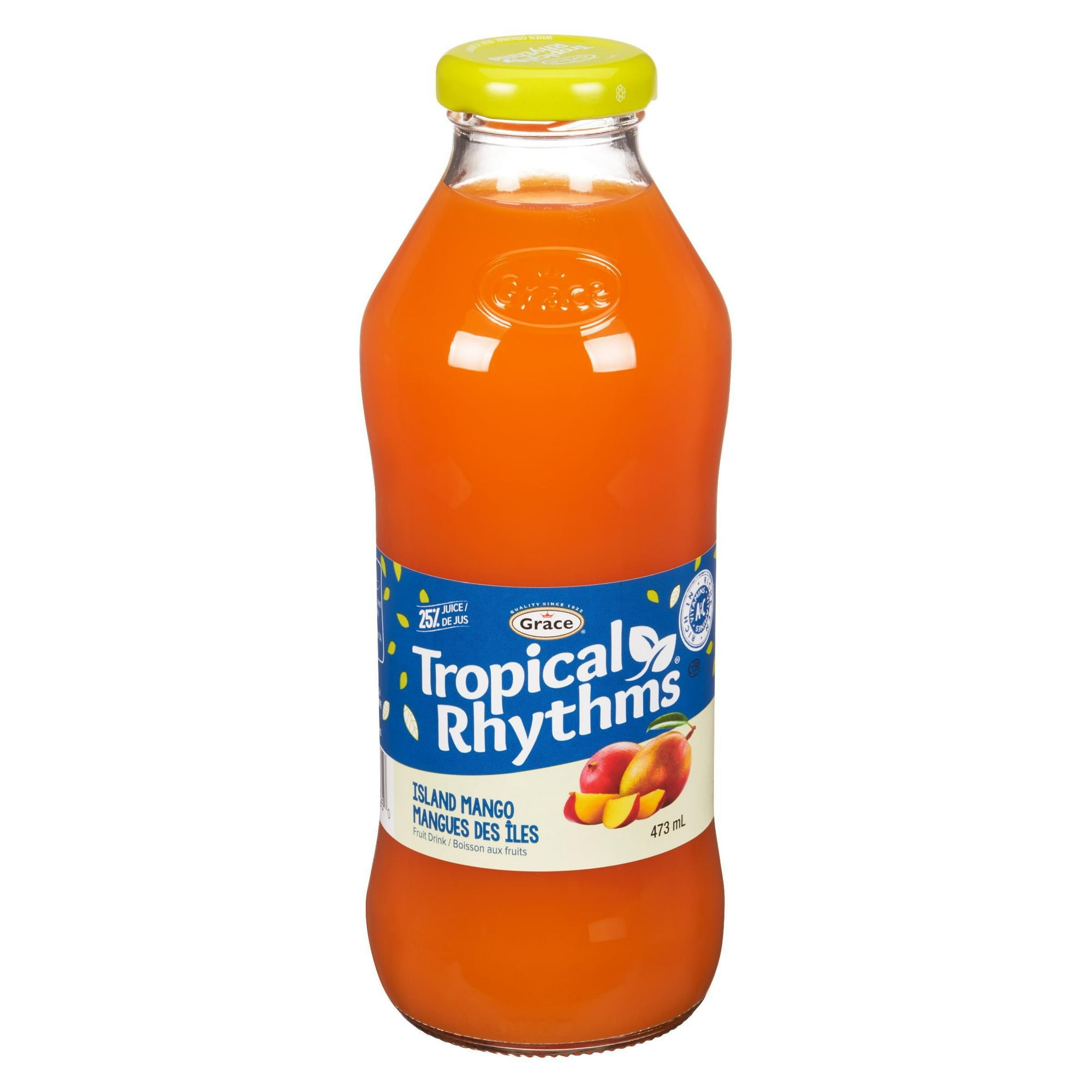 Logo Tropical Island Juice Grace Tropical Rhythms Island Mango