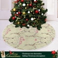 thumbnail image 6 of FMSHPON Cute Bunnies Xmas Christmas Tree Skirt Stand Mat for Holiday Party Decoration Indoor Outdoor 48 inches, 6 of 6