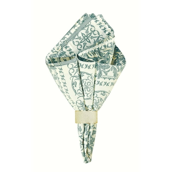 Colonial Williamsburg Windsor Blue Reversible Cotton Single Napkin