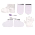 thumbnail image 4 of Juego De Calcetines Con Guantes De Cera, Cepillo De Fibra, Espátula De Silicona, Cera De Parafina, Cubierta Para Manos Y Pies, 100 Unidades, Guantes Desechables, Solidez, 4 of 7