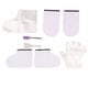 thumbnail image 4 of Cubierta De Pie De Mano De Cera De Parafina, Juego De Guantes De Baño De Cera De Solidez Con Cepillo De Fibra Limpiable, Guantes Desechables De 100 Piezas, Espátula De Silicona ANGGREK Paraffin Wax Hand Foot Cover, 4 of 8