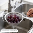 thumbnail image 4 of Dianli Cooking Utensils Ultra Fine Mesh Skimmer Spoon Stainless Steel Fat Strainer Extra Fine Mesh Slotted Ladle for Frying Boiling Sauce Kitchen Utensil Deep Fryer Strainer Skimmer Spoon, 4 of 9