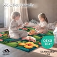 thumbnail image 4 of ODIKA 3'x5' Machine Washable Non-Slip Area Rug, Tropical Flamingo Oasis Exotic Summer Doormat for Patio High Traffic Rug, Green, 99173, 4 of 7