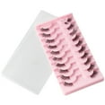thumbnail image 6 of Happydeer 10 Pairs Half Fake Lashes Natural Curl Wispy Thick 3D Effect Removable Simulated Eyelash Planting Reusable Women Artificial Fiber Eyelashes Extension Makeup Supplies, 6 of 13