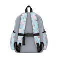 thumbnail image 3 of Multicolor Cat Head White Pattern Cute School Backpack with Padded Back and Adjustable Shoulder Straps 13.4"x11"x4.7", 3 of 5