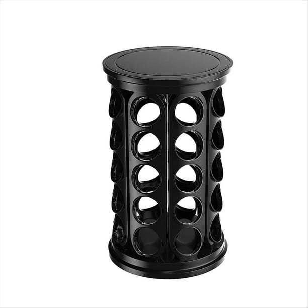 Organizador de Cápsulas de Café en Carrusel: para 40 Cápsulas K Cup, Soporte para Cápsulas de Café, Encimera de Cocina para Casa U Oficina, Color Negro.