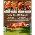 thumbnail image 3 of KFFKFF Rotisserie Grill, AC120V 8 Level Height Electric Rotisserie Grill Kit, BBQ Grills Rotisseries Kit with 132 lbs Load Capacity, 38W Motor, 3 of 9