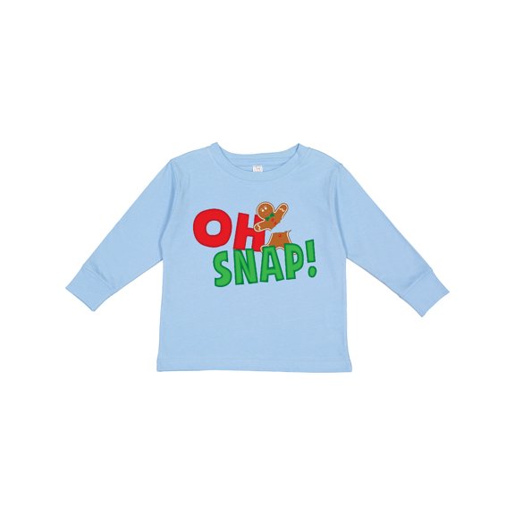 Inktastic Oh Snap Boys or Girls Long Sleeve Toddler T-Shirt