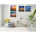 thumbnail image 3 of Sunset Coastal Canvas Wall Art, Large Beach Nature Landscape Pictures Bridge Artwork Poster Prints Lighthouse Painting wall decor for Bedroom Living Room Office Decoration, 3 of 6