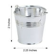 thumbnail image 2 of BalsaCircle 12 Silver Pail Bucket 2" Mini Planter Party Favor Candy Gift Holders Weeding, 2 of 8