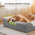 thumbnail image 4 of Extra Large Dog Bed Orthopedic Dog Bed with Cooling Gel Memory Foam Waterproof XL Pet Bed with Removable Washable Cover 42 Pet Sofa Couch Dutch Veet with Bone Toy Light Gray, 4 of 10