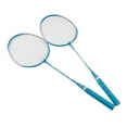 thumbnail image 4 of Badminton Rackets Set of 2, Metal Badminton Racquets with Badminton Bag Professional Lightweight Badminton Racquet for Student Beginner Fitness Training[Blue], 4 of 5