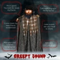 thumbnail image 3 of HOMCOM Pumpkin Ghost Outdoor Halloween Decoration with Sound Activated Light Up Eyes & Sound Effects, Prop for Party, 3 of 9