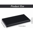 thumbnail image 2 of 1 pc Acrylic Beveled Display Base 6"x 3"x 0.5"(LxWxH) Black Acrylic Display Block Rectangular Jewelry Display Stand Acrylic Solid Display Holder for Home Decor Showing Photography Props, 2 of 9