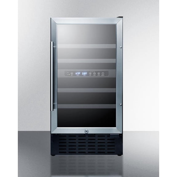 18 Inches Wide Built-In Wine Cellar, Standard, black