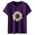 thumbnail image 3 of Blusas de Manga Corta para las Mujeres Divertida Impresión Cuello Redondo Camiseta Vintage, Blusas de Primavera para las Mujeres, 3 of 4