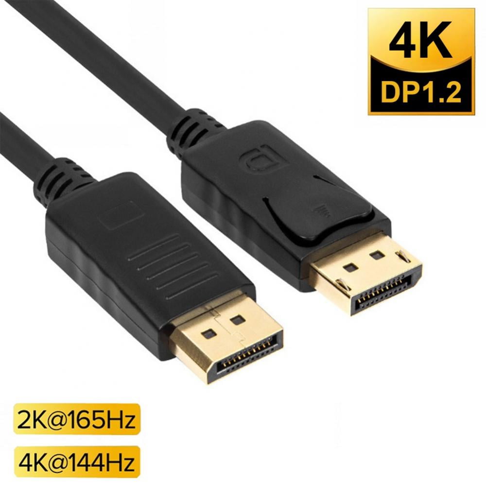 Compatible with Laptop PC Gaming Monitor TV 4K@60Hz,2K@165Hz,2K@144Hz Grey DisplayPort 1.2 Cable 3.3ft,WLEAD DisplayPort to DisplayPort Cable High Speed 21.6Gbps Nylon Braided-Supports 