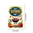 thumbnail image 4 of Amhnf Happy Fathers Day Barbecue Garden Flag For Home Outdoor Garden Yard Decor 12x18 inch, 4 of 5