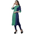 thumbnail image 3 of Moomaya Vêtements Ethniques pour Femmes Kurta Punjabi Longue Droite pour Femmes Robe Indienne Décontractée, 3 of 6