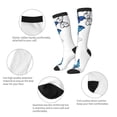 thumbnail image 3 of Honeii Blue Flying Butterflies Print Long Socks,Novelty Design Socks Gift for Men and Women,Crew Socks,Calf Socks, 3 of 6