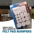 thumbnail image 2 of ROK Hardware Heavy Duty Self-Adhesive Felt Pads Multipack, Beige, 105 Pack, 2 of 8