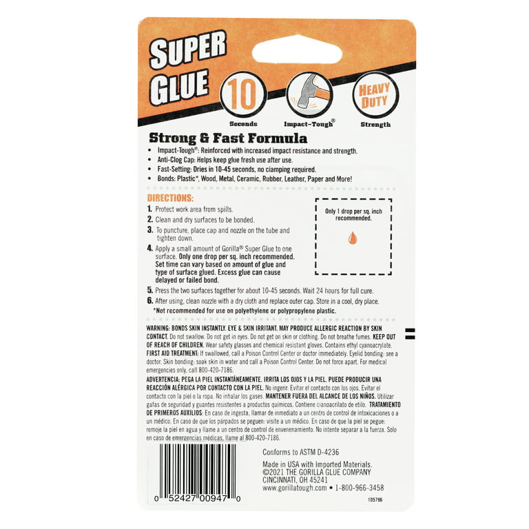 Gorilla Clear Glue, 5.75 Ounce Bottle (170mL) 