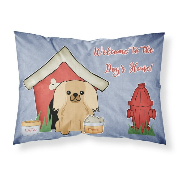 Dog House Collection Pekingese Fawn Sable Fabric Standard Pillowcase