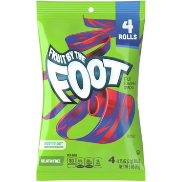 Fruit by the Foot Fruit Flavored Snacks, Berry Tie-Dye, 4 ct