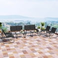 thumbnail image 1 of Costway 8 PCS Patio Furniture Set Fabric Lawn Chairs and Loveseat with  Coffee Table, 1 of 10