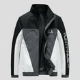 thumbnail image 2 of Vedolay Men's Lightweight Jackets Fall Men's Winter Casual Zipper Jacket Coat Clothes Black,3XL, 2 of 4
